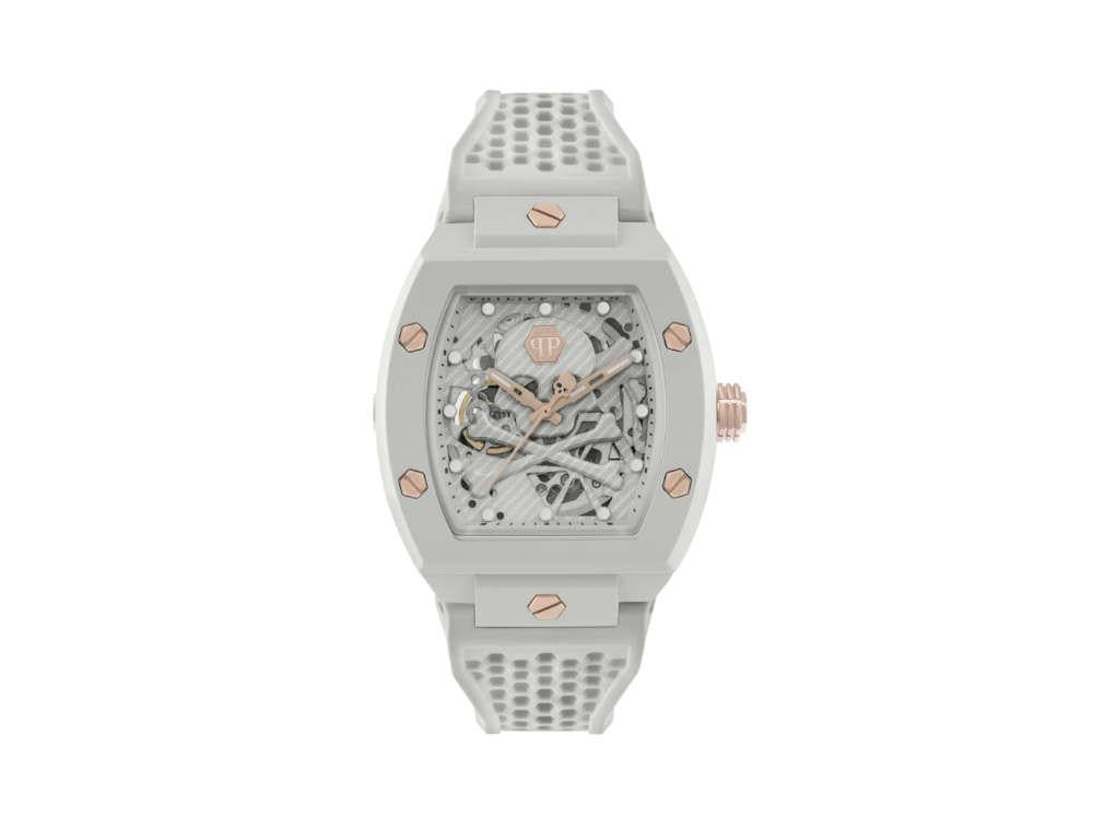 Philipp Plein The Skeleton Ecoceramic Automatic Watch, Grey, 44 mm, PWVBA0123