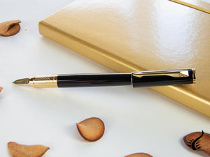 Parker Ingenuity 5th Small Black Rubber PGT Fountain Pen, S0959060