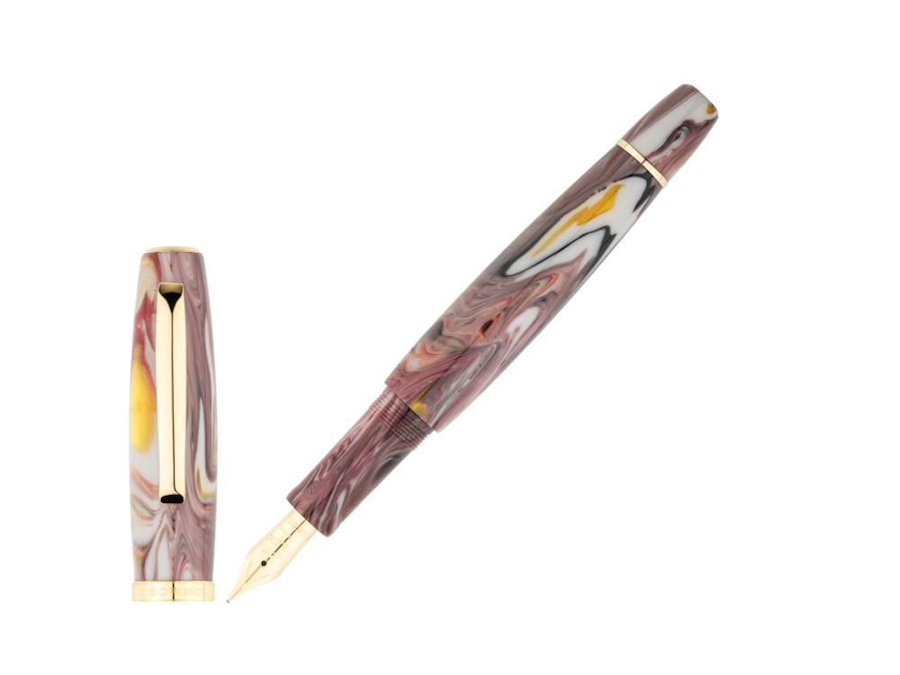 Scribo La Dotta Orefici Fountain Pen, 14K, Limited Ed, DOTFP12YG1403