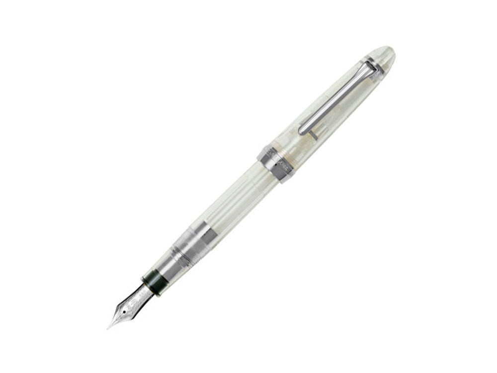 Sailor 1911 Large Series Fountain Pen, Demonstrator Silver, Chrome, 9223