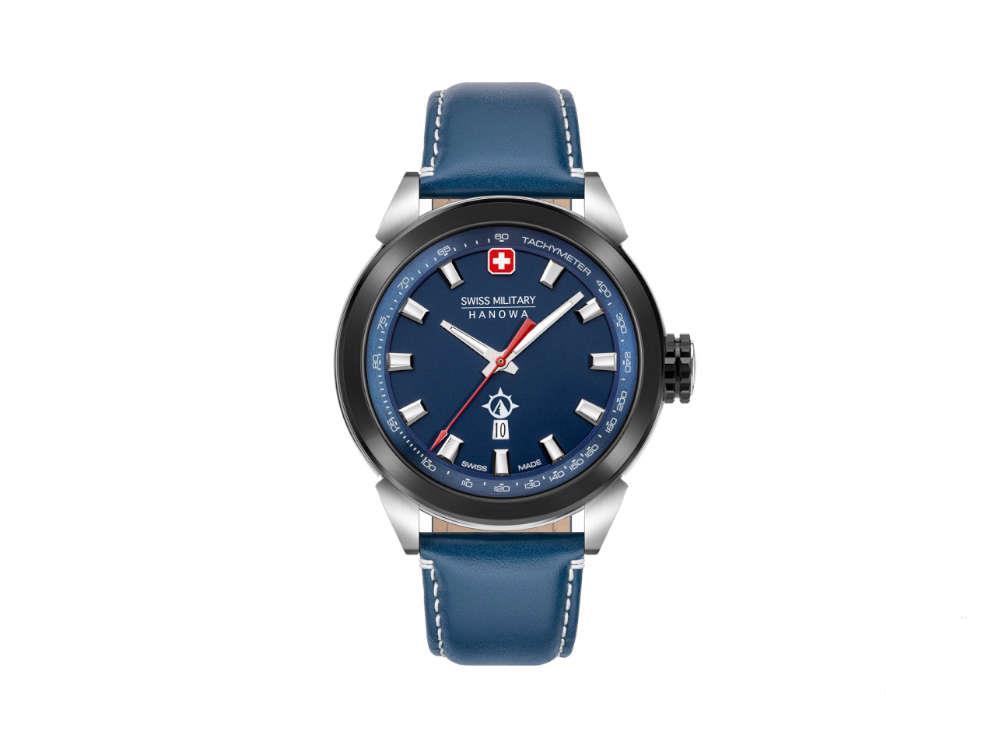 Swiss Military Hanowa Land Platoon Night Vision Quartz Watch, Blue, SMWGB2100170