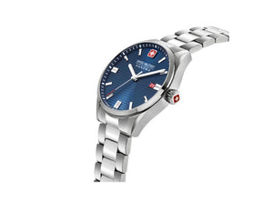 Swiss Military Hanowa Land Roadrunner Quartz Watch, Blue, 42mm, SMWGH2200102