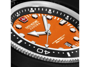 Swiss Military Hanowa Aqua Ocean Pioneer Quartz Watch, Orange, SMWGN0001187