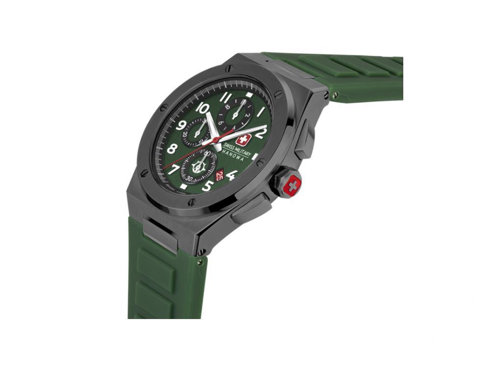 Hanowa Military Sonoran Green, Swiss Rubber, - Iguana Chrono AU Land SMWGO2 Sell Watch,