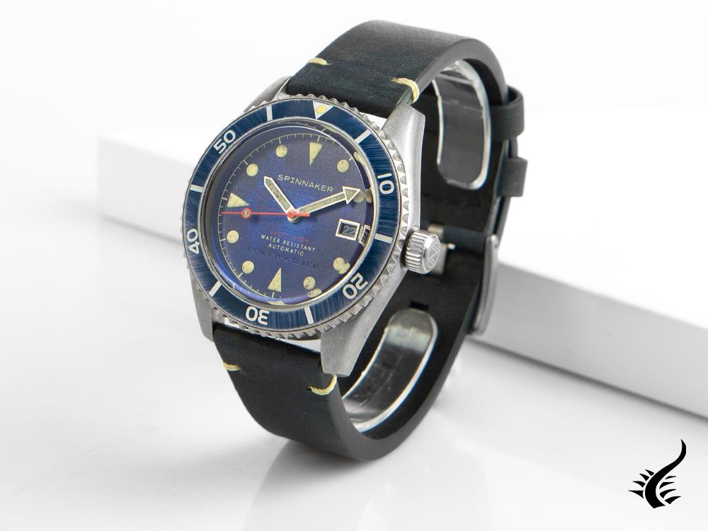 Spinnaker Wreck Automatic Watch, Blue, 44 mm, 20 atm, SP-5089-02