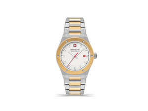 Swiss Military Hanowa Land Sidewinder Quartz Watch, Gold, White, SMWGH2101660