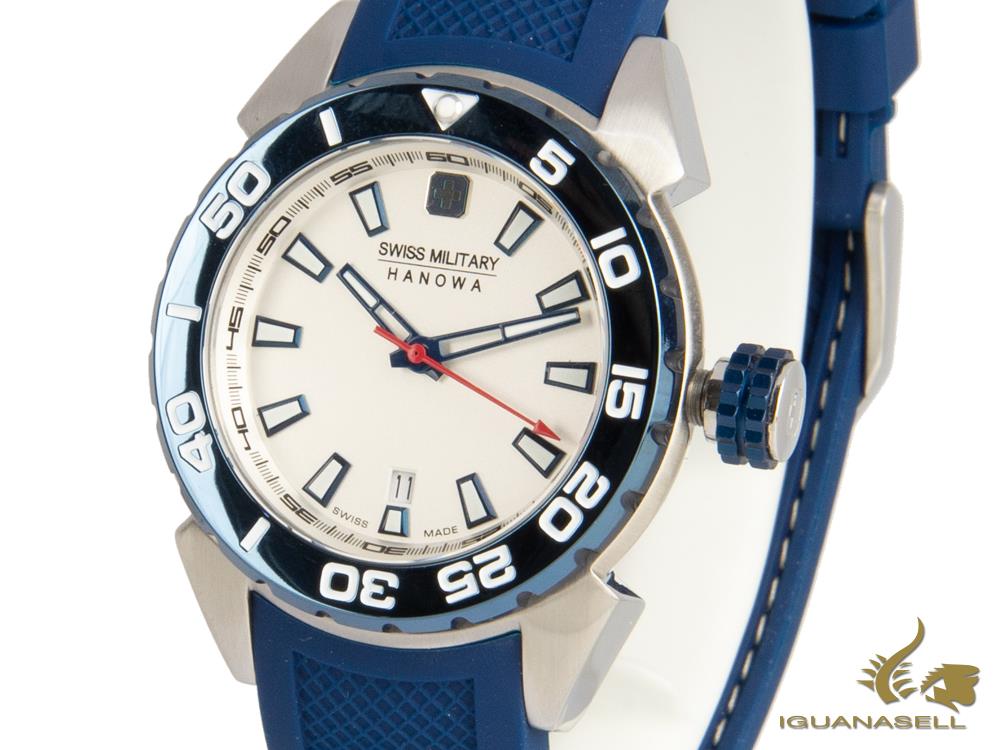 Swiss Military Hanowa Scuba Diver Lady Quartz Watch, White, 6-6323.04.001
