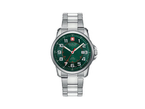 Swiss Military Hanowa Land Swiss Grenadier Quartz Watch, Green, 6-5330.04.006