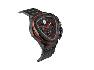 Tonino Lamborghini Spyder X Red Quartz Watch, PVD, 53 mm, Chrono, T9XA-B
