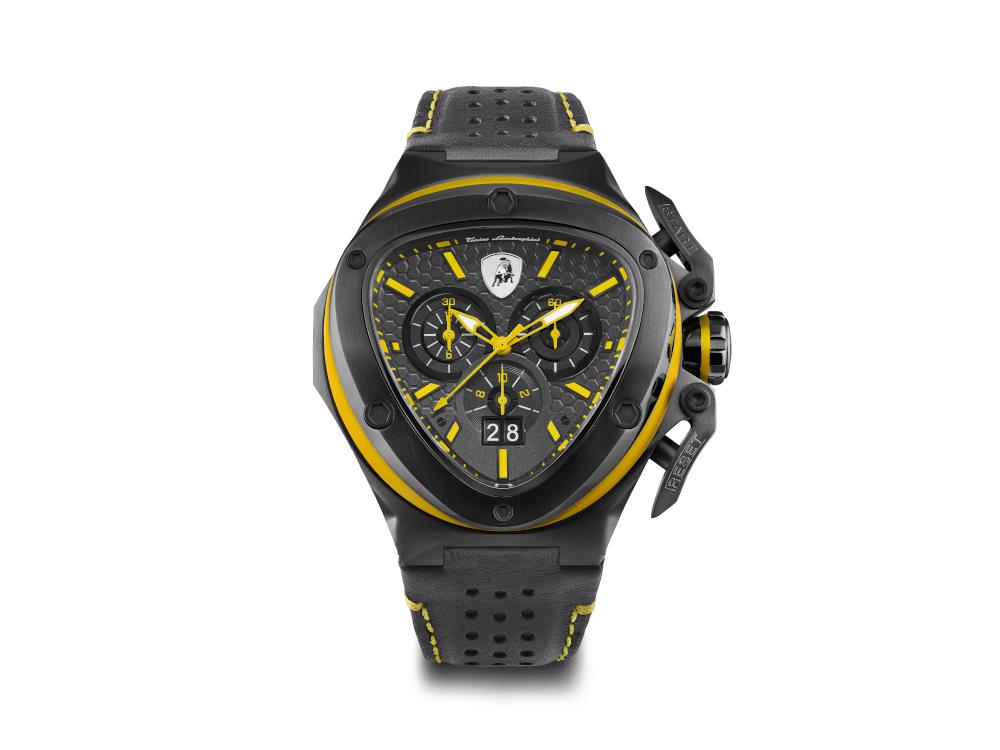 Tonino Lamborghini Spyder X Yellow Quartz Watch, 53 mm, Chronograph, T9XE