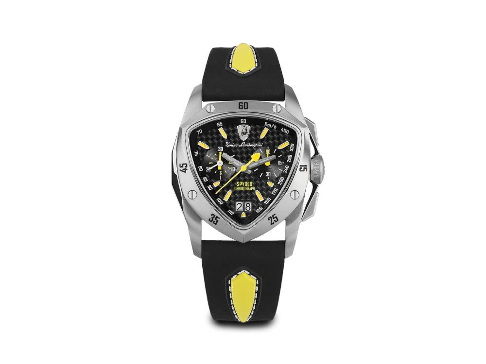 Tonino Lamborghini New Spyder Yellow Quartz Watch, 43 mm, Chronograph, TLF-A13-2