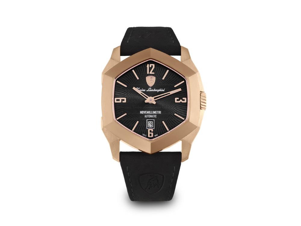 Lamborghini Novemillimetri Rose Gold Automatic Watch, Titanium, 43 mm, TLF-T08-4