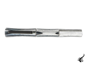 Tibaldi Bamboo Winter Fountain Pen, White, Palladium trim, BMB-12-FP