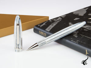 Tibaldi Bononia Pearl Mist Rollerball pen, Resin, Grey, Palladium, BNN-12-RB