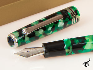 Tibaldi Nº60 Emerald Green Fountain Pen, Palladium trim, N60-489-FP