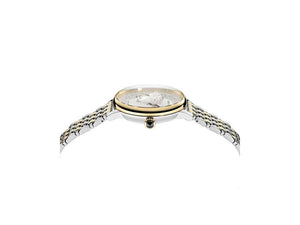 Versace Medusa Alchemy Quartz Watch, Gold, Silver, 38mm, VE6F00423