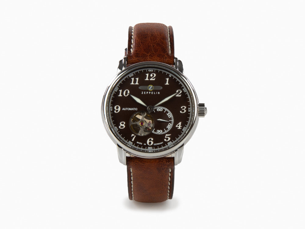 Zeppelin LZ 127 Graf Zeppelin Automatic Watch, Brown, 40 mm, 7666-4