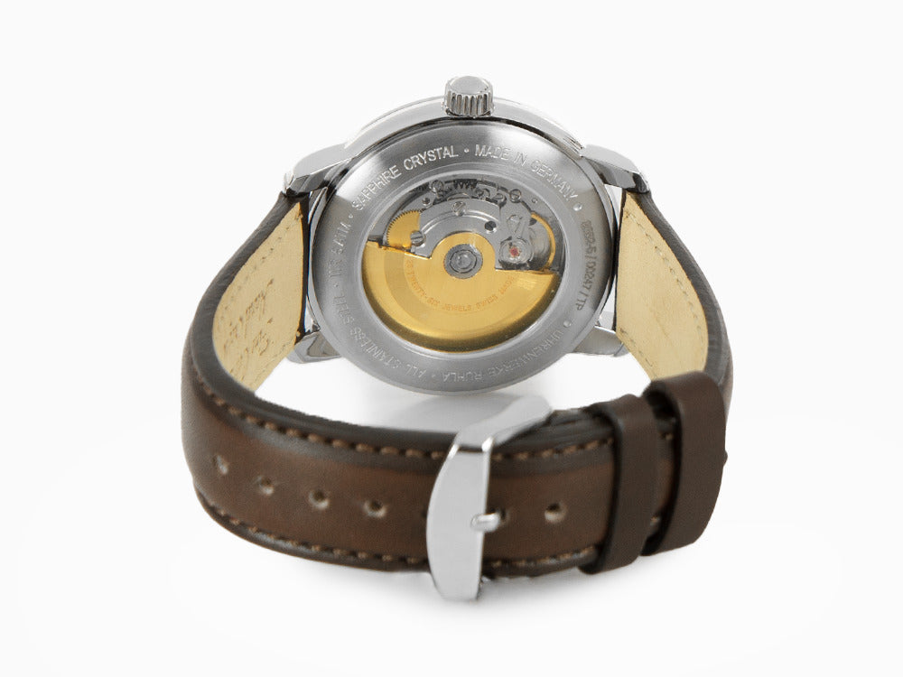 Beige, stra AU mm, Automatic Watch, Leather Captain Zeppelin Iguana 41 Sell Line Day, -